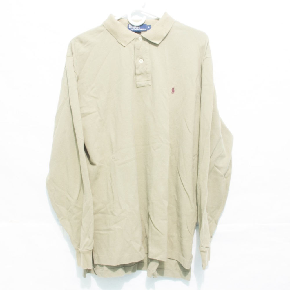 Ralph Lauren Mens Long Sleeve Polo Olive Large